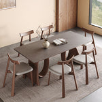Load image into Gallery viewer, Contemporary Wooden Dining Table with Ceramic Top Modern Aesthetic