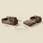 Load image into Gallery viewer, 89.7'' Cat Scratch-Resistant Sofa Bed Hidden Storage Convertible Design Durable Comfort