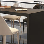 Load image into Gallery viewer, Black & White Extendable Kitchen Island with Storage and Built-In Power Outlets