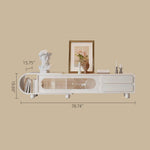 Load image into Gallery viewer, 78.7'' Modern Minimalist White TV Stand with Sculptural Storage Design