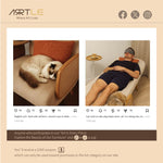 Load image into Gallery viewer, Soft Beige Lounge Chair Sofa Bed Minimalist Design Comfortable and Cozy