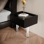 Load image into Gallery viewer, Luxury Smart Nightstand Bedside Table with Scratch-Resistant Leather & LED Lighting