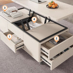 Load image into Gallery viewer, Multifunctional Lift-Top Coffee Table 2-in-1 Dining and Work Desk for Small Spaces