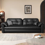 Load image into Gallery viewer, Contemporary Faux Leather Sofa Bed Sleeper Sofa with Hidden Storage & Metal Frame