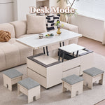 Load image into Gallery viewer, Multifunctional Lift-Top Coffee Table 2-in-1 Dining and Work Desk for Small Spaces