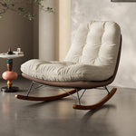 Load image into Gallery viewer, Modern Rocking Lounge Chair with Oversized Cushion Upholstered Accent Chair
