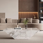Load image into Gallery viewer, 23''/31''Minimalist Square Coffee Table Modern Marble-Texture Centerpiece
