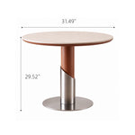Load image into Gallery viewer, 31.49" Modern Round Dining Table and Conversation Meeting Table
