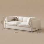 Load image into Gallery viewer, Convertible Sofa Bed with 3.9" Thick Mattress Space-saving Sleeper Sofa