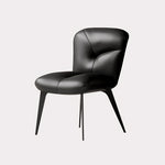 Load image into Gallery viewer, Modern Curved Leather Dining Chair 1-Piece Upholstered Accent Chair