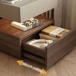 Load image into Gallery viewer, Modern Two Tier Bedside Table with Drawer Tray Top Nightstand Wood Storage Bedside Cabinet