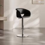 Load image into Gallery viewer, Modern Adjustable Swivel Bar Stool PU Leather Seat Gas Lift Height Adjustable Bar Chair with Chrome Base 1 Piece
