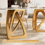 Load image into Gallery viewer, Elegant Modern Dining Table with Golden Base