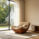 Load image into Gallery viewer, Modern Lounge Accent Chair with Plush Cushions and Faux Leather Base