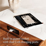 Load image into Gallery viewer, 73'' Murphy Fold-Out Dining Table with Sintered Stone Top Space-Saving