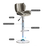 Load image into Gallery viewer, Modern Upholstered Bar Stool with Armrests PU Leather Counter Chair Metal Frame Kitchen Island Bar Chair 1 Piece