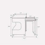 Load image into Gallery viewer, Modern Multi-Functional Coffee Table with Foldable Lift-Top Rotatable & Extendable Design