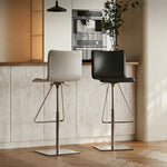 Load image into Gallery viewer, Modern Adjustable Swivel Bar Stool with Stainless Steel Base 1-Piece