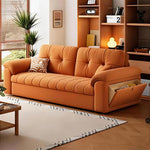 Load image into Gallery viewer, 77.9'' Modern Velvet Storage Sofa Bed Pull Out Sleeper Couch with Hidden Storage Drawers Upholstered Convertible Sofa