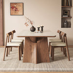 Load image into Gallery viewer, Modern Rectangular Dining Table with Sintered Stone Top