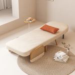 Load image into Gallery viewer, Soft Beige Lounge Chair Sofa Bed Minimalist Design Comfortable and Cozy