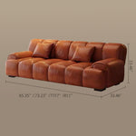 Load image into Gallery viewer, Modern Faux Leather Foldable Sofa Bed with Cushioned Armrests