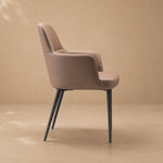 Load image into Gallery viewer, Ergonomic Padded Coffee Brown Microfiber Arm Dining Room Accent Chair 1 Piece