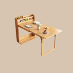 Load image into Gallery viewer, 62'' Foldable Multifunctional Dining Table Integrated Storage Solid Wood Texture Multi-Scene Fit