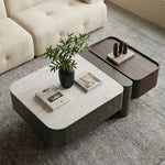 Load image into Gallery viewer, Modern Lift Top Coffee Table with Storage Microcrystalline Stone Surface Multifunctional Wooden Center Table