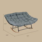 Load image into Gallery viewer, Modern Outdoor Lounge Chair with Plush Cushioned Seat and Rocking Base