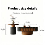Load image into Gallery viewer, Modern Square Marble Top Coffee Table Green Stone Surface Wood Base Design