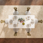 Load image into Gallery viewer, 62.9''/70.8'' Modern Marble-Effect Dining Table with Sculptural Wood Base