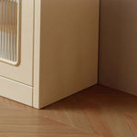 Load image into Gallery viewer, Modern Cream Vanity Desk with Storage Drawers (not including mirror & stool)