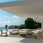 Load image into Gallery viewer, Boho Rattan Accent Chair with Cushioned Seat and Open-Weave Design