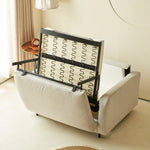 Load image into Gallery viewer, 41.3'' Modern Single Sofa Bed with Mattress Fabric Pull Out Sleeper Chair Convertible Armchair with Metal Frame