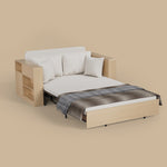 Load image into Gallery viewer, Modern Multifunctional Sofa Bed with Electric Lift Coffee Table & Storage