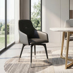 Load image into Gallery viewer, Stain Resistant Faux Leather Dual Color Modern Accent Dining Chair 1 Piece