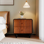 Load image into Gallery viewer, Vintage Arched Wood Nightstand With Turned Legs for Bedroom