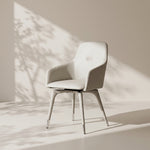 Load image into Gallery viewer, Stain Resistant Faux Leather Dual Color Modern Accent Dining Chair 1 Piece