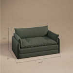 Load image into Gallery viewer, 66'' Convertible Folding Sofa Chair One-Click Bed Soft Sponge Padding Modern Minimalist Style