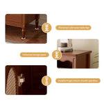 Load image into Gallery viewer, Walnut Sideboard Rattan Arched Doors Ideal Storage Solution for Dining Room and Kitchen