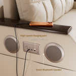 Load image into Gallery viewer, 83'' Modern Convertible Sofa Bed with Storage Contemporary Upholstered Sleeper Sofa