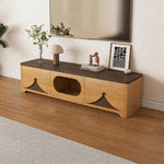 Load image into Gallery viewer, Modern Wooden Pet Friendly Storage Cabinet Coffee Table and TV Stand Set with Multi Functional Design