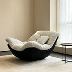 Load image into Gallery viewer, Modern Lounge Accent Chair with Plush Cushions and Faux Leather Base