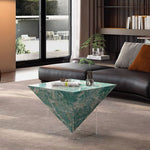 Load image into Gallery viewer, 23.6'' Modern Acrylic Floating Coffee Table Creative Geometric Design with a Suspended Visual Effect
