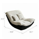 Load image into Gallery viewer, Modern Lounge Accent Chair with Plush Cushions and Faux Leather Base