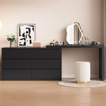 Load image into Gallery viewer, Modern Minimalist 6-Drawer Dresser (not including mirror & stool)