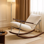 Load image into Gallery viewer, 39.3'' Rocking Lounge Chair Modern Design with Comfortable Cushions Ergonomic Support for Relaxation