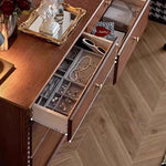 Load image into Gallery viewer, Solid Wood 6-Drawer Vanity Desk with Spacious Storage