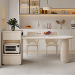 Load image into Gallery viewer, White Extendable Multi-Function Kitchen Island with Storage & Built-In Power Outlets